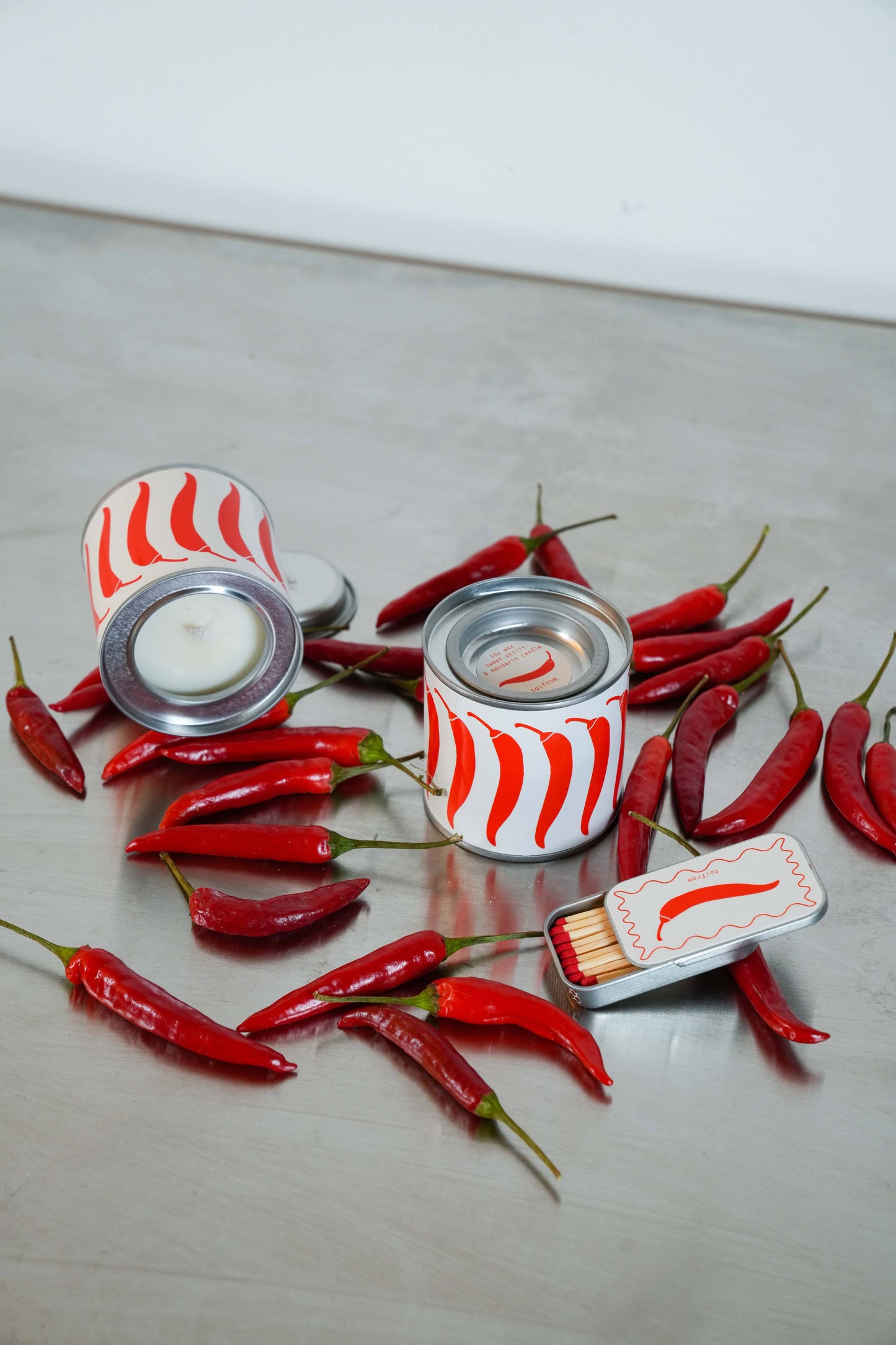 Duftlys "Chili" - Søt Chili og Mandarin